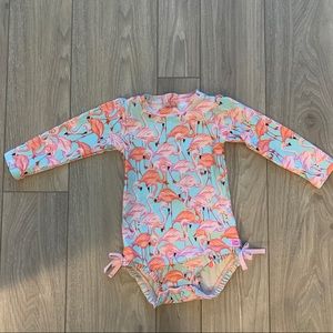 Fab Flamingo One Piece Rash Guard